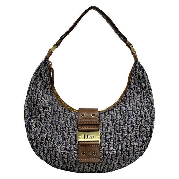Dior Handbags - Dior/christian Dior Shoulder Bag Street Chictrotter Navy And Ivory And Brown